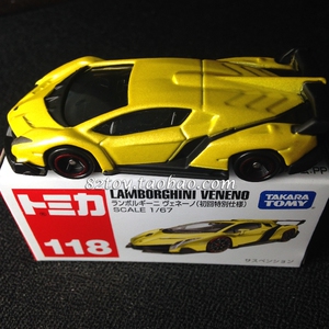 不二家~日版tomy多美卡合金车模 118号 兰博基尼veneno 初回