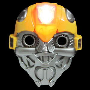 儿童 成人cos动漫卡通大黄蜂面具 机器人变形金刚发光带灯道具