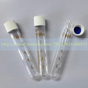 cod消解管水解管10ml 耐高温300度白盖子带刻度进口仿冒必究