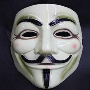 圣诞节半脸全脸面具男v字仇杀面具化妆舞会装饰道具仇杀队假面具