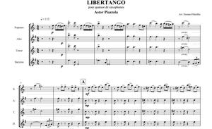 皮亚佐拉 自由探戈 libertango 萨克斯四重奏 总谱加分谱 促销