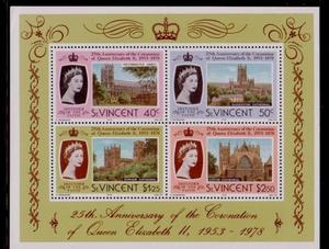 B3圣文森特 1978英女王登基加冕25周年