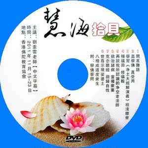慧海拾贝/刘素云老师讲/全8集1张 佛教用品光盘 结缘用品