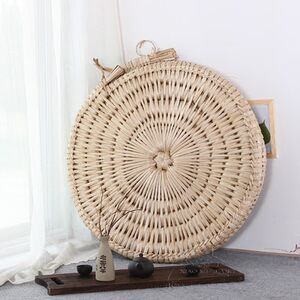 包邮复古蒲草编宝宝用超大蒲团坐垫瑜伽垫纯手工大蒲团禅修垫加厚