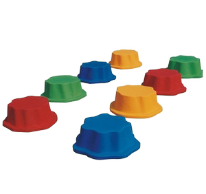 儿童塑料梅花墩座 行走梅花桩 自由摆放彩色 幼儿园感统训练器材