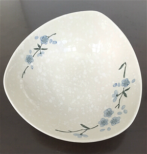 皇冠正品雅泰7英寸雪花瓷三角盘/饭盘/菜盘/盘子日韩风格餐具