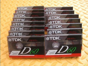 全新没开封日本原产TDK D60 空白磁带 录音带  复读机 学习机用