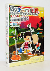 正版 花仙子系列 英文小天才 升级版 卡通教学易懂易记 4vcd