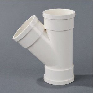 pvc管件斜三通45度异径斜三通20 25 32 40 50 75 110 160 200 250