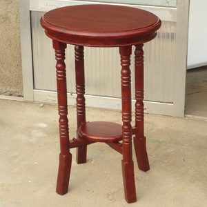 包邮椭圆形实木质花架盆景架花盆架工艺底座欧式客厅架工艺品底座