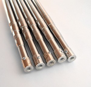 超长抄网竿定位伸缩 不锈钢抄网杆测量杆5米7米8米10米抄鲟鱼竿