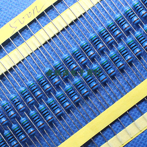 金属膜电阻1/2w 500欧 500r 1% 色环电阻0.5w 全新(100只6元)