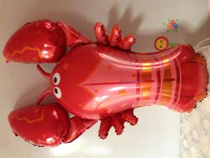 美国anagram铝箔球 海洋动物主题 大龙虾 宝宝生日装饰铝膜气球