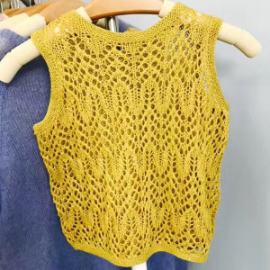 原创斗鸡眼大v领套头衫毛线棉麻麻线中细手编织线y030清致之雅