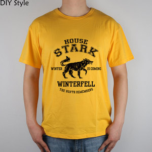 house stark临冬城史塔克家族game of thrones权力的游戏t恤男女