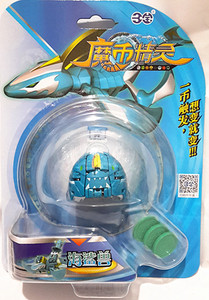风再起时 魔币精灵变形儿童玩具套装召唤器 海鲨兽3魔币 一币触发
