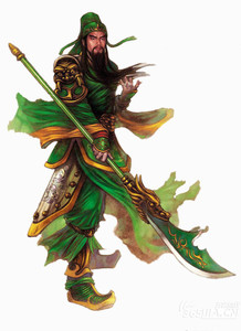 新款精准印花法国正品dmc十字绣客厅大画 关公舞大刀 武财神关羽