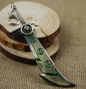 游戏lollol武器模型亡灵勇士塞恩斧头钥匙扣挂件儿童礼物