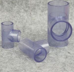 透明UPVC给水管配件 正三通 塑料透明三通 T型三通 国标