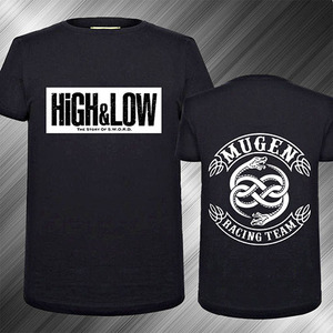 热血街区衣服high&low山王联合会t恤男女短袖mugen无限 琥珀同款