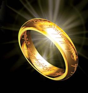 至尊魔戒指环王原版戒指时尚钨金饰品项坠霍比特人永不掉色送项链
