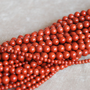 纯天然战国红玛瑙红石红碧石散珠半成品饰品DIY配件圆珠