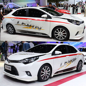 丰田雷凌车贴拉花个性汽车贴纸 展车全车贴画改装车展专用装饰3z