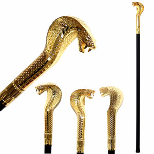 琦郡COS万圣节 埃及法老手杖 国王权杖  金属蛇头权杖 包邮