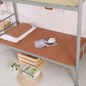 大学生宿舍用竹席可折叠竹凉席子寝室单人上下铺0.9m米双面竹席