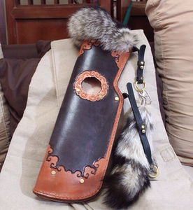 宋式复古高档传统箭囊 箭袋 箭壶箭筒 牛皮 皮雕 真皮 纯手工制作