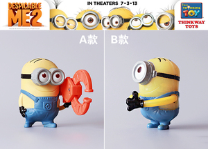 麦*劳散货 卑鄙的我 神偷奶爸小黄人公仔摆件模型玩具