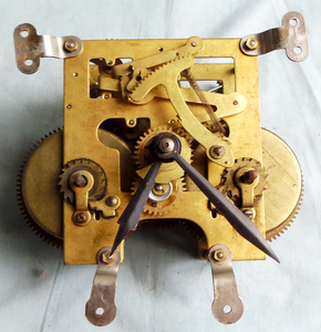 公私合营上海555三五牌15天机械座钟全套大机芯1958年出品