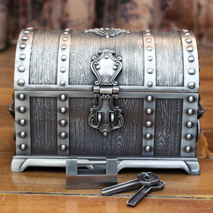 出口古埃及风 双层欧式首饰盒 超大复古宝箱 带锁 加勒比海盗宝箱
