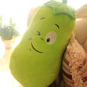 可爱蔬菜冬瓜抱枕毛绒玩具公仔儿童玩偶布娃娃倭瓜靠垫创意礼物