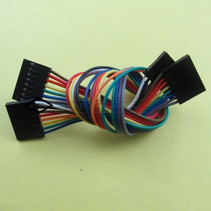 杜邦线双头母头 线长20cm 2.54间距1/2/3/4/5/6/7/8/9/10p 彩排线