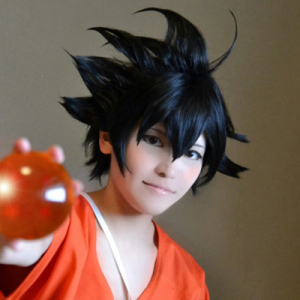 七龙珠 孙悟空 黑色 cosplay假发