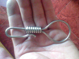 不锈钢焊条手工索套形钥匙扣 纯手工钥匙扣不锈钢钥匙扣2.5-3毫米