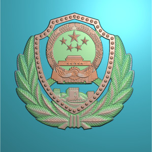 麦穗国徽 徽章挂件 精雕图浮雕灰度bmp电脑雕刻jdp 国徽113