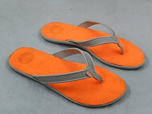 roxy外贸原单 新款桔色人字夏季沙滩凉拖鞋39-40