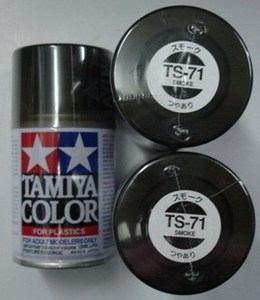 【聚津会】田宫喷罐喷漆光泽透明黑色烟色100ml TS71 TS-71 85071