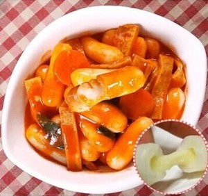 包邮韩国进口芝士年糕1000克装芝心年糕白色原味部队火锅食材