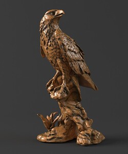 老鹰雕刻图