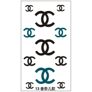 天猫 10张包邮 纹身贴女男士 持久防水仿真花臂手臂刺青图腾(香奈 ))