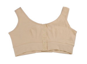 超舒适前扣义乳专用背心 前扣义乳内衣 中老年或刚术后适合