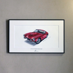 手绘经典汽车装饰画/壁画/画框/法拉利250 gt swb/artoto