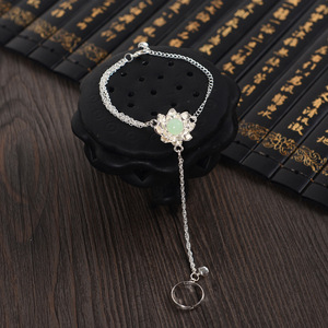 诛仙青云志碧瑶赵丽颖同款伤心花合欢铃古装cos连指戒指一体手链