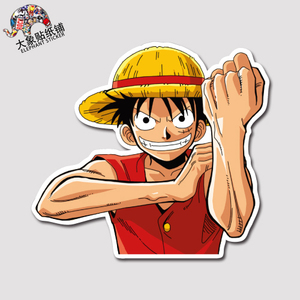 海贼王贴纸one piece贴纸路飞行李箱贴纸旅行箱贴纸潮牌防水贴纸