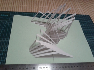 成品点,线,面立体构成 3d卡纸 建筑模型纸雕 手工diy 立体构成