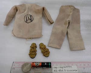 1/6 魂作 水浒系列 豹子头 林冲 中国古装宋朝囚服带草鞋 小模型