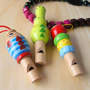 奥尔夫木笛小动物口哨小丑口哨木制音乐玩具哨子益智儿童玩具